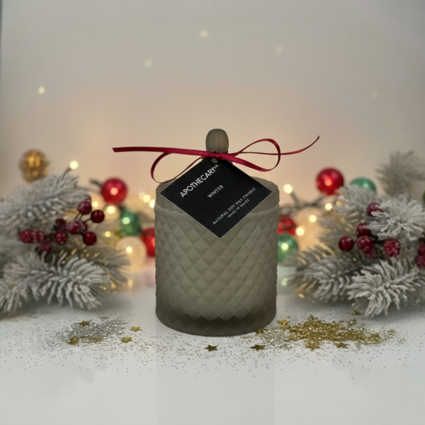 Winter Ornate Candle