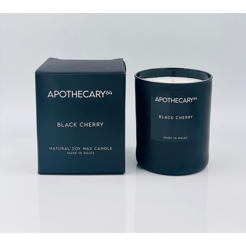 Black Cherry Candle Apothecary64, made in wales