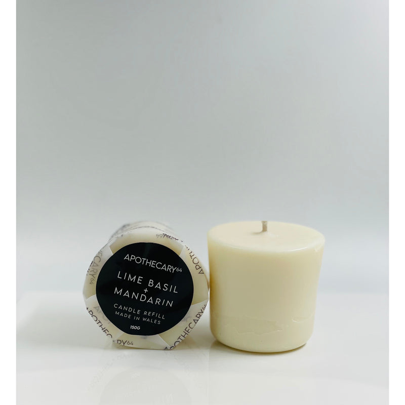 Lime Basil + Mandarin Candle Refill Apothecary64
