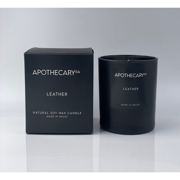 Apothecary64 Leather Soy Candle