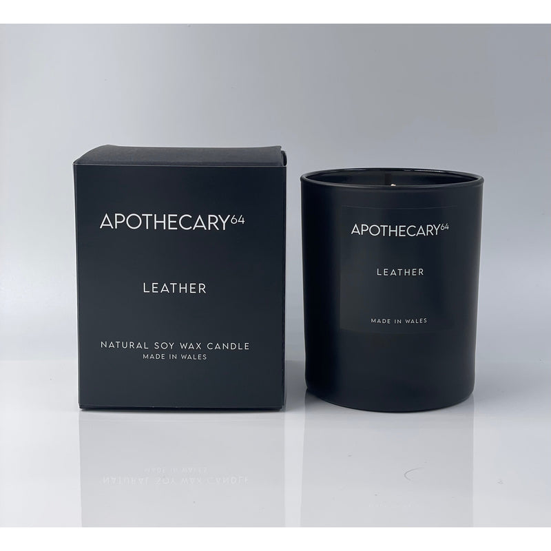 Apothecary64 Leather Soy Candle