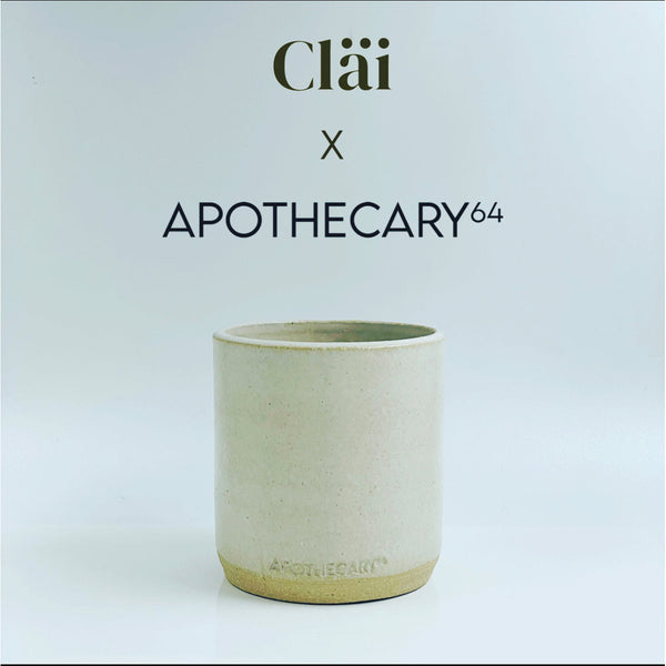 Stoneware Candle Pot Apothecary64